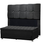 Kit Cabeceira Calçadeira Mila E Munique 160 Cm Casal Queen Si