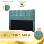 Kit Cabeceira Calçadeira Mila E Munique 195 Cm Casal King Siz