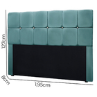 Kit Cabeceira Calçadeira Mila E Munique 195 Cm Casal King Siz