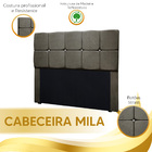 Kit Cabeceira Calçadeira Mila E Munique 195 Cm Casal King Siz
