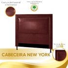 Kit Cabeceira Calçadeira New York E Holanda 140 Cm Casal Mate