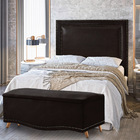 Kit Cabeceira Calçadeira New York E Holanda 195 Cm Casal King