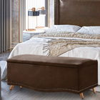 Kit Cabeceira Calçadeira New York E Holanda 195 Cm Casal King