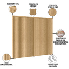 Kit Cabeceira Cama Box Casal 140 Cm Angelina Com Mesa De Cabe