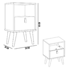 Kit Cabeceira Cama Box Casal 140 Cm Angelina Com Mesa De Cabe