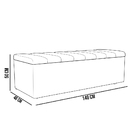 Kit Cabeceira Cama Box Casal 140 Cm Com Calçadeira Recamier B