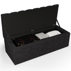 Kit Cabeceira Cama Box Casal 140cm Com Calçadeira Recamier Ba