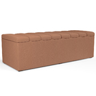 Kit Cabeceira Cama Box Casal King 195cm Com Calçadeira Baú Dá