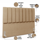 Kit Cabeceira Cama Box Casal King 195cm Com Calçadeira Baú Dá