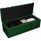 Kit Cabeceira Cama Box Queen 160cm Calçadeira Baú Dália W01 F