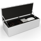 Kit Cabeceira Cama Box Queen 160cm Com Calçadeira Baú Dália W