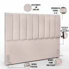 Kit Cabeceira Cama Box Queen 160cm Com Calçadeira Baú Dália W