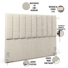 Kit Cabeceira Cama Box Queen 160cm Com Calçadeira Baú Dália W