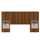 Kit Cabeceira Casal 240cm Celine Com Mesa De Cabeceira 01 Gav