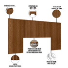 Kit Cabeceira Casal 240cm Celine Com Mesa De Cabeceira 01 Gav