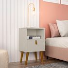 Kit Cabeceira Casal 240cm Celine Com Mesa De Cabeceira 01 Gav