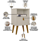 Kit Cabeceira Casal 240cm Celine Com Mesa De Cabeceira 01 Gav