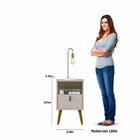 Kit Cabeceira Casal Queen Ripada 240cm Com 2 Mesas De Apoio 1