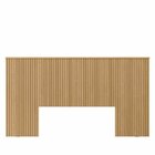 Kit Cabeceira Casal Queen Ripada 240cm Com 2 Mesas De Apoio 1