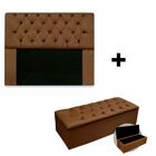 Kit Cabeceira Dubai Casal 140 Cm E Calçadeira Dubai 140 Cm Pl