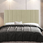 Kit Cabeceira E Baú Cama Box Casal Cora 140cm Sintético Bege