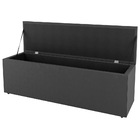 Kit Cabeceira E Baú Cama Box Casal Cora 140cm Suede Cinza Esc