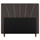 Kit Cabeceira E Baú Cama Box King Size Dallas 195cm Suede Mar