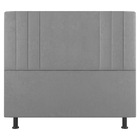 Kit Cabeceira E Baú Cama Box King Size Grace 195cm Suede Cinz