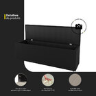 Kit Cabeceira E Baú Cama Box Queen Size Dallas 160cm Suede Pr