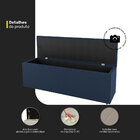 Kit Cabeceira E Baú Cama Box Queen Size Dallas 160cm Veludo A