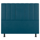 Kit Cabeceira E Baú Cama Box Solteiro Cora 90cm Suede Turques