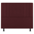 Kit Cabeceira E Baú Cama Box Solteiro Grace 90cm Suede Bordô