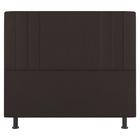 Kit Cabeceira E Baú Cama Box Solteiro Grace 90cm Suede Marrom