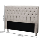 Kit Cabeceira E Calçadeira Alaska Casal 140 Cm Para Cama Box