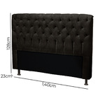 Kit Cabeceira E Calçadeira Alaska Casal 140 Cm Para Cama Box