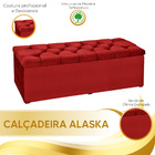 Kit Cabeceira E Calçadeira Alaska Casal King Size 195 Cm Para