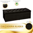 Kit Cabeceira E Calçadeira Alaska Casal Queen Size 160 Cm Par