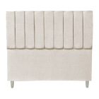 Kit Cabeceira E Calçadeira Baú Casal 1,40m Londres Suede Bege