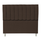 Kit Cabeceira E Calçadeira Baú Casal 1,40m Londres Suede Marr