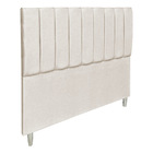 Kit Cabeceira E Calçadeira Baú Casal 1,40m Londres Veludo Beg