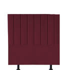 Kit Cabeceira E Calçadeira Baú Casal 140cm Cancun Suede Bordo