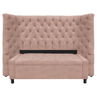 Kit Cabeceira E Calçadeira Baú Casal Everest P02 140 Cm Para