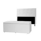 Kit Cabeceira E Calçadeira Baú Casal King 1,95m Roma Material