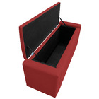 Kit Cabeceira E Calçadeira Baú Casal Minsk P02 140 Cm Para Ca