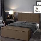 Kit Cabeceira E Calçadeira Baú Casal Queen 1,60m Roma Suede M