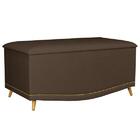 Kit Cabeceira E Calçadeira Baú Estofada Kate Queen 160 Cm Par