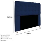 Kit Cabeceira E Calçadeira Baú Estofada Mel 140 Cm Casal Com