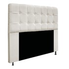 Kit Cabeceira E Calçadeira Baú Estofada Mel 140 Cm Casal Com