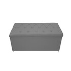 Kit Cabeceira E Calçadeira Baú Estofada Mel 90 Cm Solteiro Co