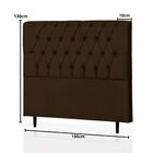 Kit Cabeceira E Calçadeira Baú King 195cm Paris Suede Marrom